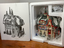 Load image into Gallery viewer, Retired Department 56 North Pole Village &quot;Santa’s Light Shop&quot;
