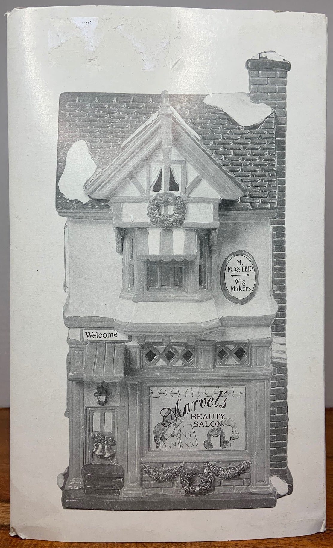Retired Department 56 Snow Village Marvel's Beauty Salon