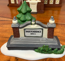 Load image into Gallery viewer, Dept 56 Historical Landmark Independence Hall sign
