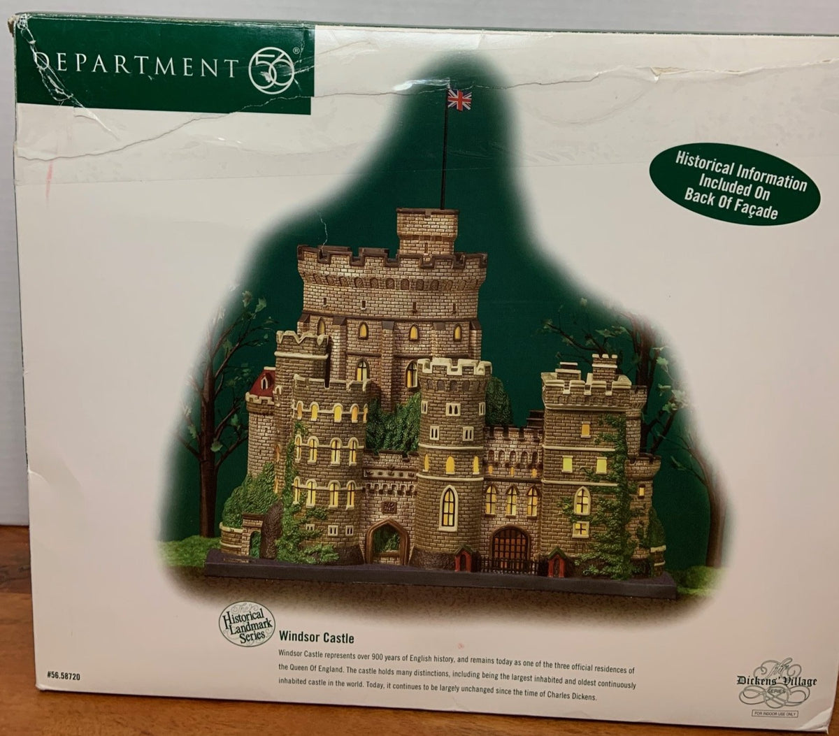 Retired Department 56 Historical Landmark Series Windsor Castle