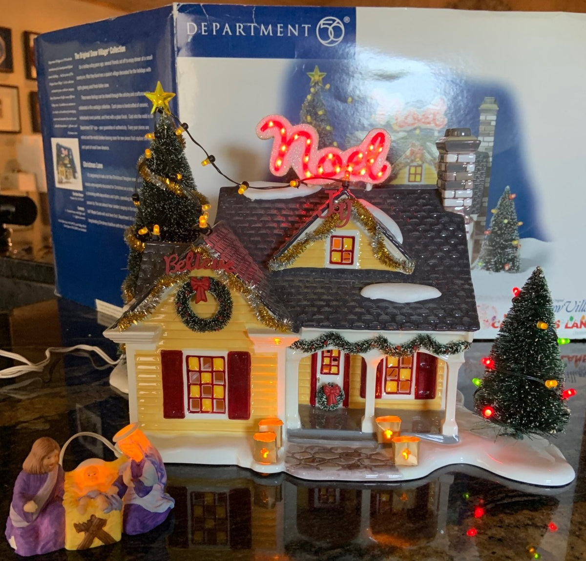 Retired Dept 56 Snow Village "Noel House"