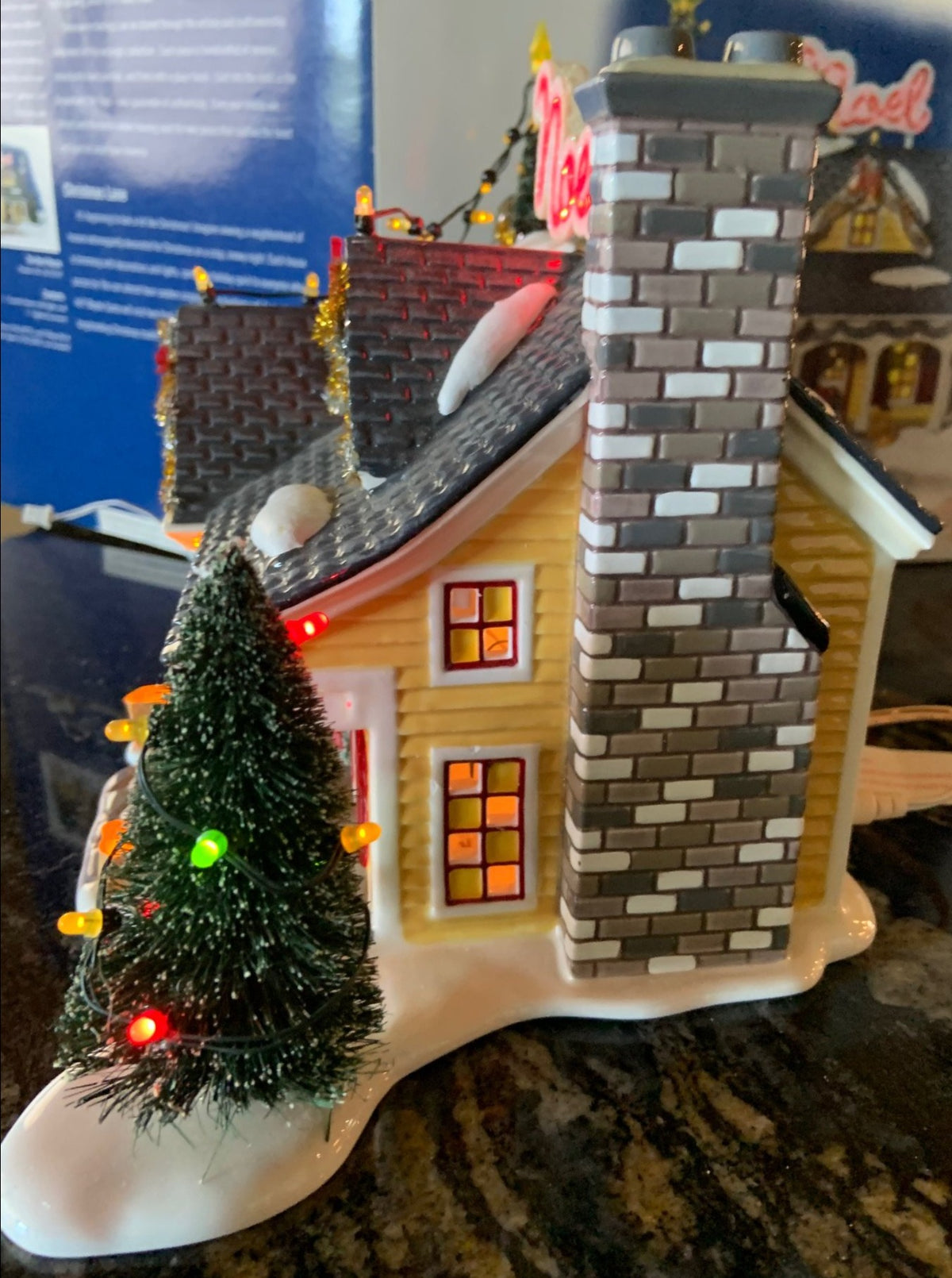 Department 56 Snow Village "Noel House" side
