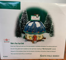 Load image into Gallery viewer, Department 56 North Pole &quot;Tillie&#39;s Tiny Cup Café&quot;
