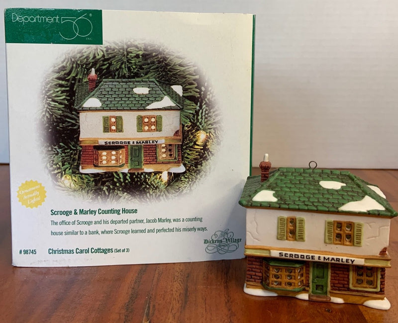 Dept 56- Dickens' Village "Scrooge & Marley Counting House" Ornament