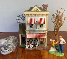 Load image into Gallery viewer, Dept 56- Snow Village &quot;Wright Bike Shop&quot; 
