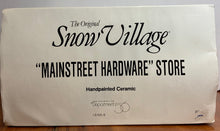Load image into Gallery viewer, Dept 56- Snow Village &quot;Mainstreet Hardware Store&quot;
