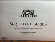 Load image into Gallery viewer, Department 56- North Pole Village &quot;Weather and Time Observatory.&quot;  box
