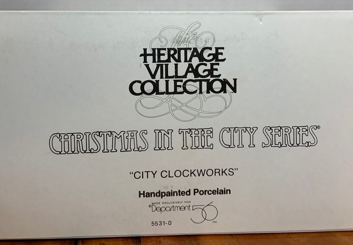 Retired Dept 56 Christmas in the City "City Clockworks"