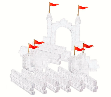 Dept 56 Village Ice Crystal Gate and Walls Accessory