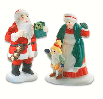 Dept 56 North Pole Santa and Mrs. Claus Accessory