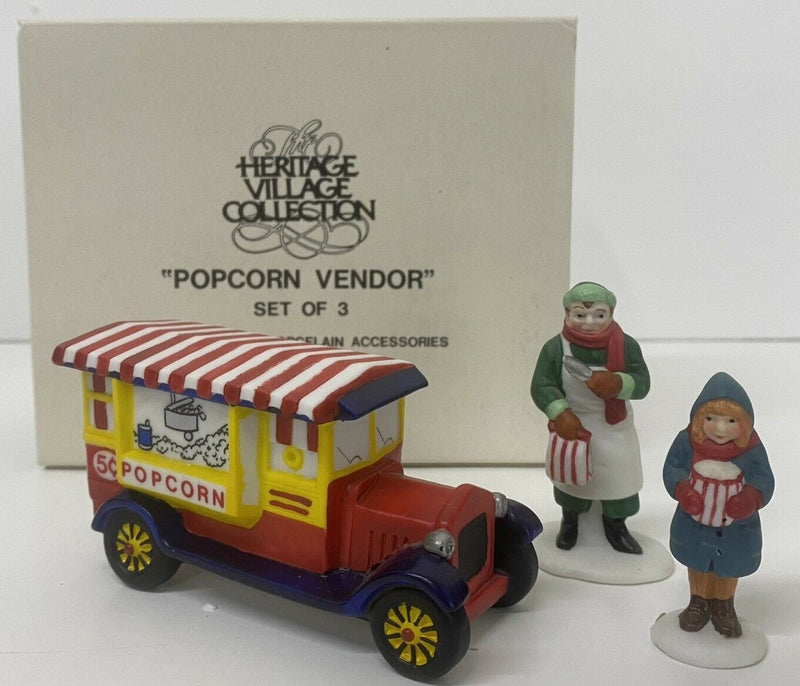 Dept 56- Christmas in the City "Popcorn Vendor"