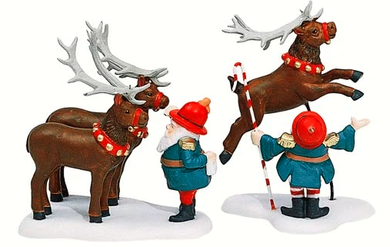 Dept 56 North Pole Reindeer Training Camp Accessory