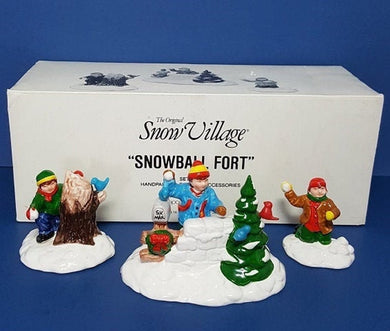 Dept 56 Snow Village Snowball Fort Accessory