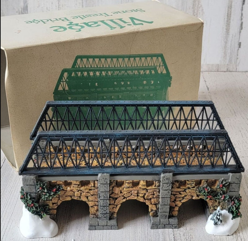 Dept 56- Village Accessory "Stone Trestle Bridge"