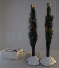 Load image into Gallery viewer, Retied Department 56 Village Fiber Optic Trees
