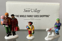 Load image into Gallery viewer, Dept 56- Snow Village ""The Whole Family Goes Shopping"
