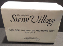 Load image into Gallery viewer, Department 56- Snow Village &quot;Girl selling apples and news boy&quot;
