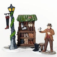 Load image into Gallery viewer, Dept 56- Dickens' Village "Cobbler's Corner Stand"
