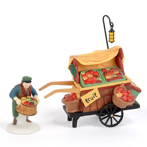 Department 56 Dickens' Village Chelsea Market Fruit Monger & Cart