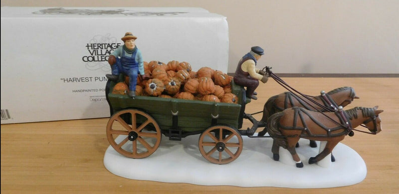 Dept 56 New England Village "Harvest Pumpkin Wagon"