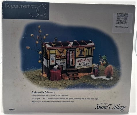 Department 56- Snow Village Halloween "Costumes for Sale"