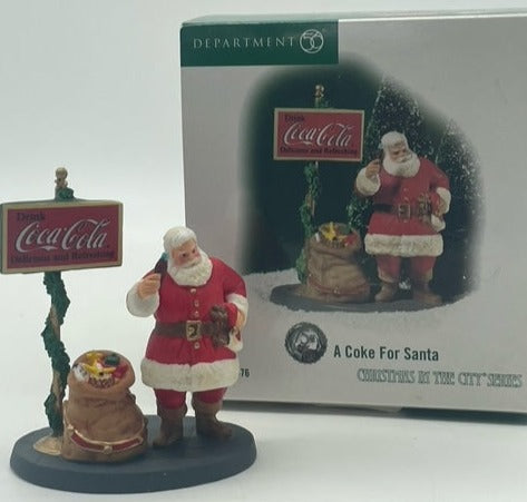 Dept 56- Christmas in the City "A Coke for Santa"