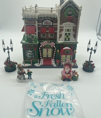 Dept 56- Christmas in the City "Visiting Santa at Finestrom's" set of 5