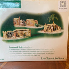 Load image into Gallery viewer, Dept 56- Little Town of Bethlehem &quot;Stonemason at Work&quot; accessory
