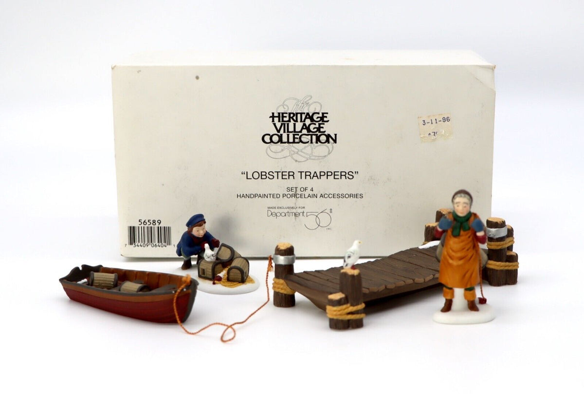 Department 56- New England Village "Lobster Trappers"