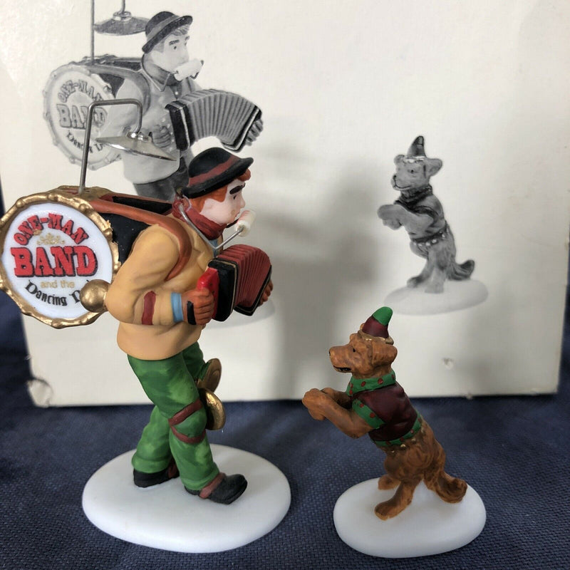 Dept 56- Christmas in the City "One Man Band and Dancing Dog"