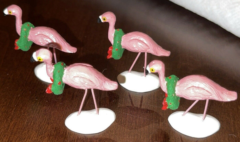 Dept 56- Village Accessories "Pink Flamingos"