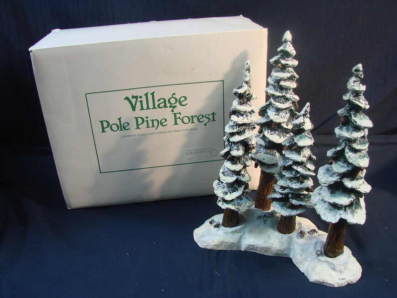 Dept-56- Village Accessory "Pole Pine Forest" trees