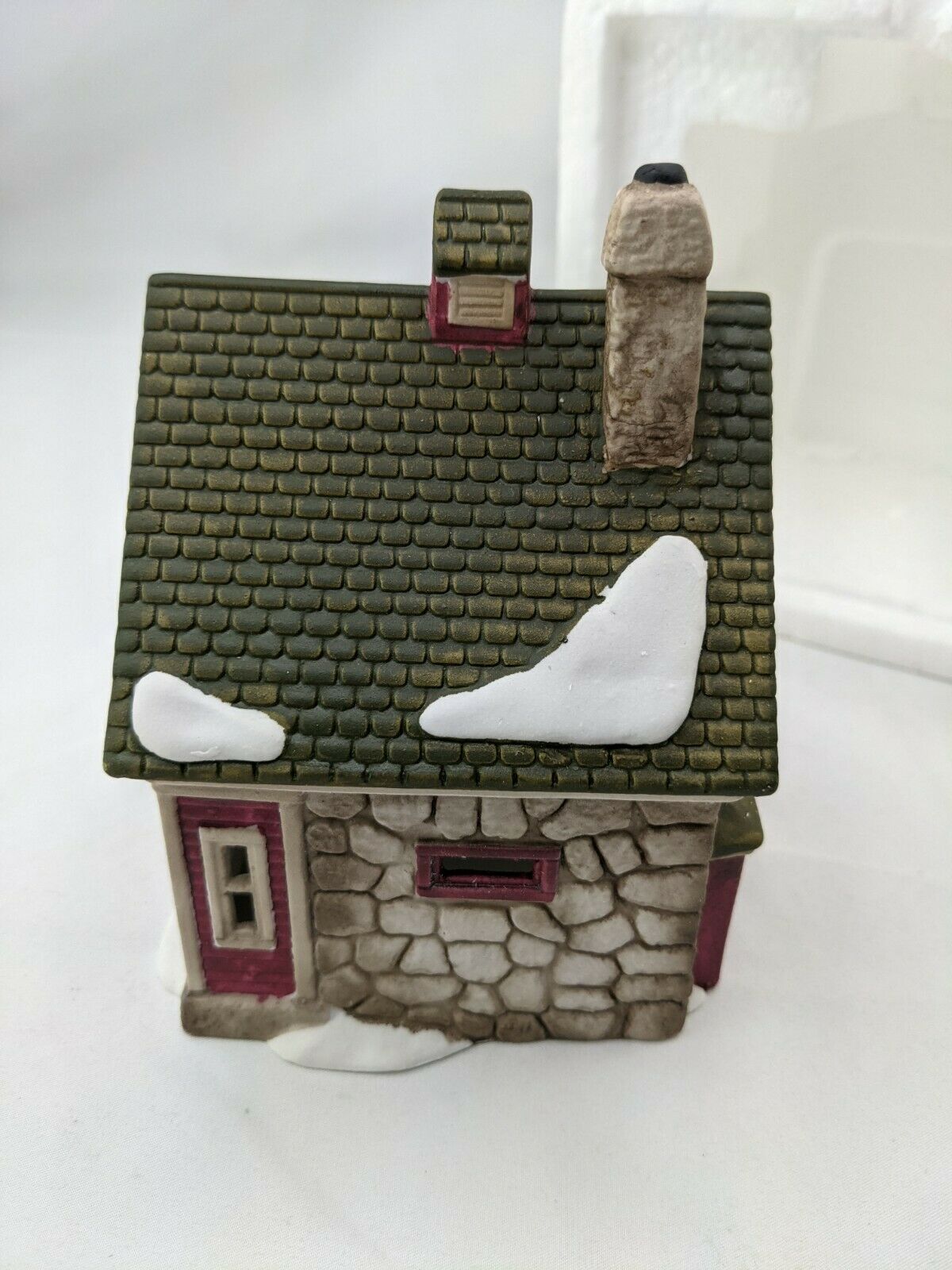 Department 56 New England Village Otis Hayes Butcher Shop side