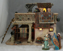Load image into Gallery viewer, Department 56 Little Town of Bethlehem Rug Merchant&#39;s Colonnade side
