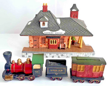 Load image into Gallery viewer, Dept 56- Dickens' Village "Chadbury Station and Train"
