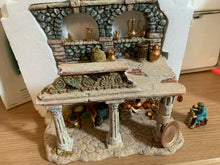 Load image into Gallery viewer, Retired Dept 56 Little Town of Bethlehem Spice &amp; Copper Vendor&#39;s Colonnade
