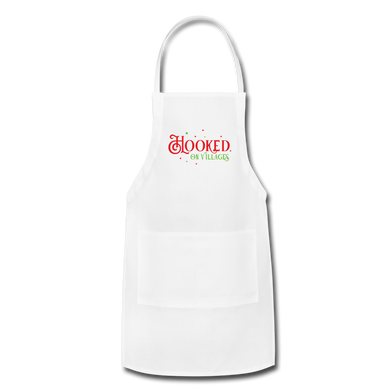 Hooked on Villages Apron - white