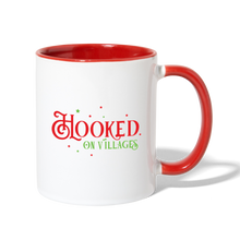 Load image into Gallery viewer, Hooked on Villages Coffee Mug - white/red
