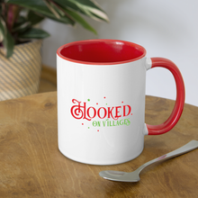 Load image into Gallery viewer, Hooked on Villages Coffee Mug - white/red
