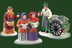 Dept 56- Dickens' Village "Violet Vendor and Carolers and Chestnut Vendor"