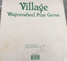 Load image into Gallery viewer, Dept 56- “Village Wagon-wheel Pine Grove” tree
