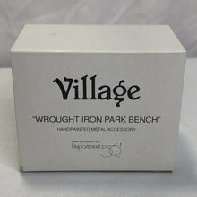 Load image into Gallery viewer, Department 56- &quot;Wrought Iron Park Bench&quot; 
